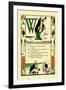 W for Walrus and the Carpenter-Tony Sarge-Framed Art Print