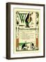 W for Walrus and the Carpenter-Tony Sarge-Framed Art Print