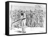 W.G. Grace Batting in the Nets at Lord's, 1895-null-Framed Stretched Canvas