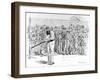 W.G. Grace Batting in the Nets at Lord's, 1895-null-Framed Photographic Print