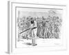 W.G. Grace Batting in the Nets at Lord's, 1895-null-Framed Photographic Print