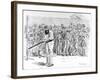 W.G. Grace Batting in the Nets at Lord's, 1895-null-Framed Photographic Print