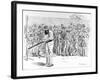 W.G. Grace Batting in the Nets at Lord's, 1895-null-Framed Photographic Print