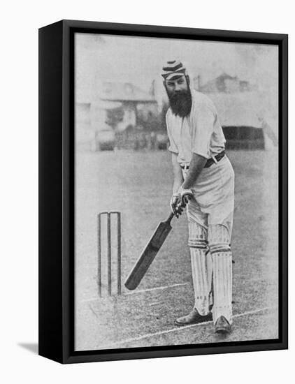 W G Grace Ready to Receive the Ball-null-Framed Stretched Canvas