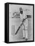 W G Grace Ready to Receive the Ball-null-Framed Stretched Canvas