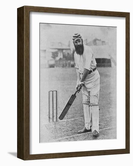 W G Grace Ready to Receive the Ball-null-Framed Photographic Print