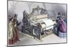 W G Taylor's Power Loom and Patent Calico Machine-null-Mounted Giclee Print