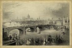 General View of London-W.H. Bartlett-Framed Art Print