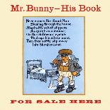 Mr. Bunny-His Book, For Sale Here-W.H. Fry-Framed Art Print