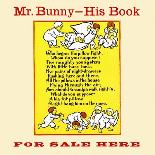 Mr Bunny, His Book by Adam L. Sutton. Illustrated-W.H. Fry-Framed Art Print