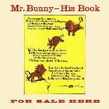 Mr. Bunny - His Book, for Sale Here-W.H. Fry-Art Print