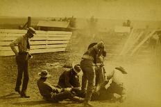 Passenger Train on Posada-Encarnation Trestle Bridge, Mexico-W.H. Jackson-Stretched Canvas