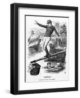 W H Smith Cartoon-John Tenniel-Framed Art Print