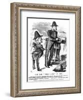 W H Smith Cartoon-John Tenniel-Framed Art Print