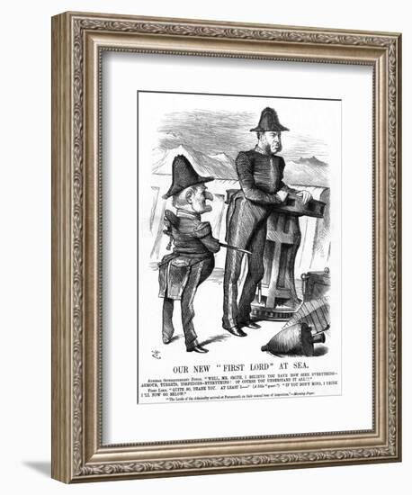 W H Smith Cartoon-John Tenniel-Framed Art Print