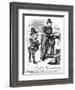 W H Smith Cartoon-John Tenniel-Framed Art Print