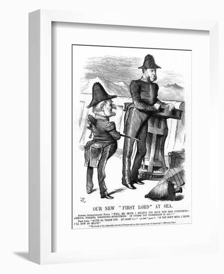 W H Smith Cartoon-John Tenniel-Framed Art Print