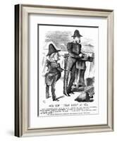 W H Smith Cartoon-John Tenniel-Framed Art Print