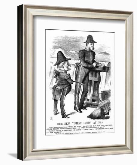 W H Smith Cartoon-John Tenniel-Framed Art Print