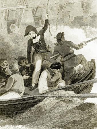 Nelson Boarding the American