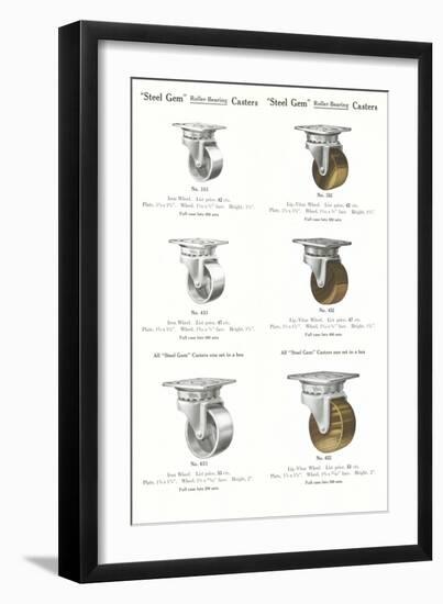 W#Heels, Rollers and Casters-null-Framed Art Print