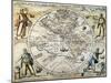 W. Hemisphere Map, 1596-Theodor de Bry-Mounted Giclee Print