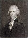Thomas Jefferson-W Holl-Art Print