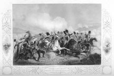 Battle of Poltava Peter the Great Defeats Charles XII of Sweden at Poltava-W. Hulland-Art Print