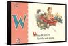 W is a Wagon-null-Framed Stretched Canvas