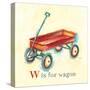 W is for Wagon-Catherine Richards-Stretched Canvas