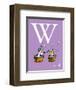 W is for Wash (purple)-Theodor (Dr. Seuss) Geisel-Framed Art Print