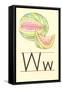 W Is for Watermelon-null-Framed Stretched Canvas