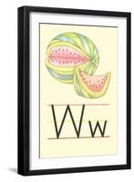 W Is for Watermelon-null-Framed Art Print