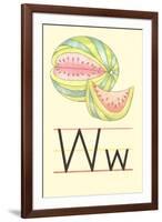 W Is for Watermelon-null-Framed Art Print