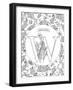 W is for Waxflower-Heather Rosas-Framed Art Print