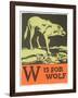 W is for Wolf-null-Framed Art Print