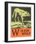 W is for Wolf-null-Framed Art Print