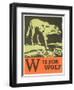 W is for Wolf-null-Framed Art Print