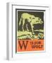 W is for Wolf-null-Framed Art Print