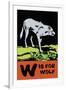 W is for Wolf-Charles Buckles Falls-Framed Art Print