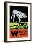 W is for Wolf-Charles Buckles Falls-Framed Art Print