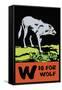 W is for Wolf-Charles Buckles Falls-Framed Stretched Canvas