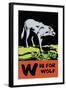 W is for Wolf-Charles Buckles Falls-Framed Art Print