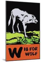 W is for Wolf-Charles Buckles Falls-Mounted Art Print