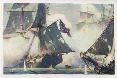 Battle of Lake Erie-W.j. Aylward-Stretched Canvas
