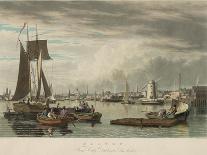 Boston, from the Ship House-W.J. Bennett-Mounted Art Print