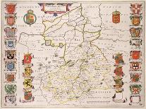 Map of Cambridgeshire, Published Amsterdam c.1647-48-W.j. Blaeu-Framed Giclee Print