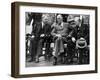 W.L. Mackenzie King, Franklin D. Roosevelt, Winston Churchill, Quebec Conference, Quebec City, 1944-null-Framed Photo