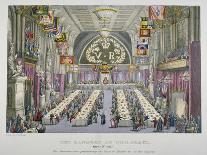 Banquet in the Guildhall in Honour of Queen Victoria, City of London, 1837-W Lake-Giclee Print