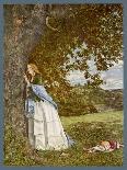 "The Talking Oak", Illustration to the Poem by Tennyson: a Girl and a Tree Share Confidences-W. Maw-Art Print